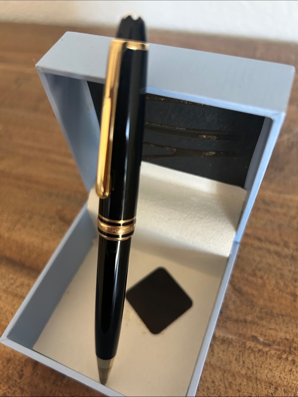 Montblanc Black and Gold Ballpoint Pencil - Picture 2 of 3